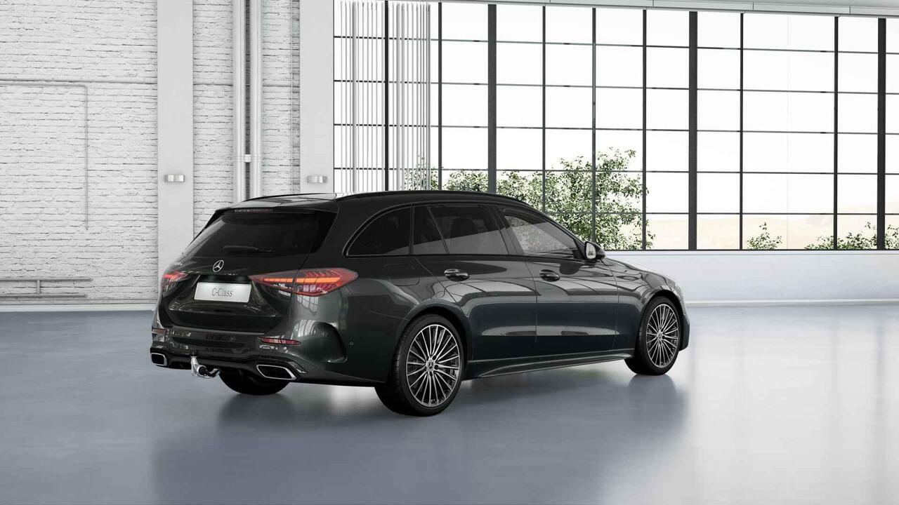 Mercedes-Benz C-KLASSE Estate 300e Business Solution AMG | Panoramaschuifdak | Burmester | Rijassistentiepakket | DIGITAL LIGHT | Trekhaak |