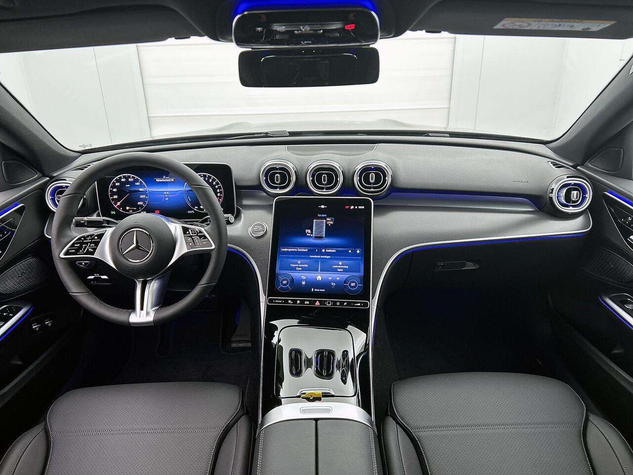 Mercedes-Benz C-KLASSE 300 e Business Solution Luxury | Trekhaak | Winter pakket | Antidiefstalpakket GUARD 360° Plus | Warmtewerend, donkergetint glas | Smartphone integratie | Memorypakket | Premium sfeerverlichting |