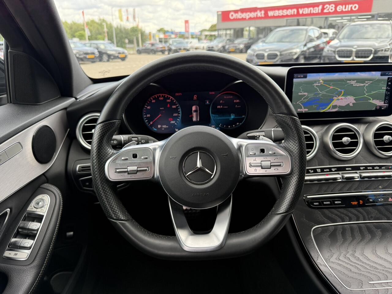 Mercedes-Benz C-KLASSE Estate 160 DCT AMG Line Panoramadak Trekhaak Achteruitrijcamera LED DAB Night Pack