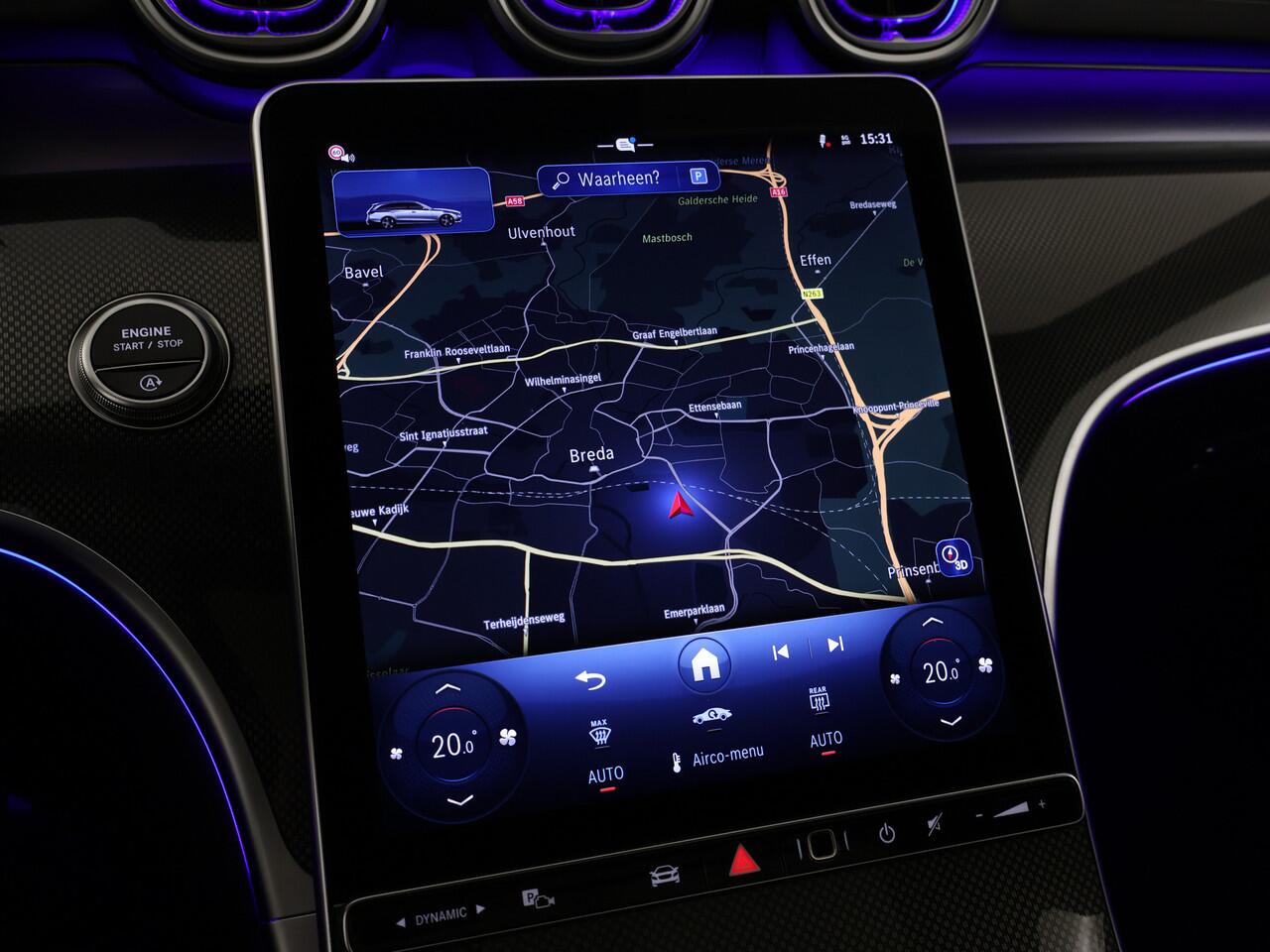 Mercedes-Benz C-KLASSE Estate 180 LIMITED AMG Line Plus | Nightpakket | Trekhaak | EASY PACK achterklep | KEYLESS GO-comfortpakket | Head-up display | Antidiefstalpakket GUARD 360° Plus | 360°-camera | Burmester® 3D sound system |