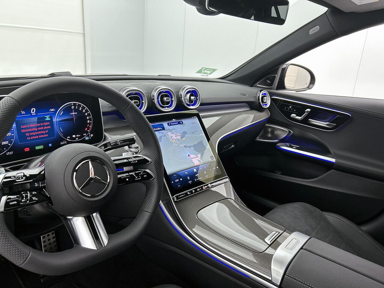 Mercedes-Benz C-KLASSE Estate 300 e Business Solution AMG | Trekhaak | Nightpakket | Parkeerpakket met 360°-camera | KEYLESS GO-comfortpakket | Antidiefstalpakket GUARD 360° Plus | EASY PACK achterklep | Memorypakket |