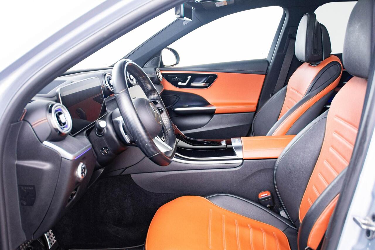 Mercedes-Benz C-KLASSE Estate 200 Launch Edition AMG Line Panoramadak - Trekhaak - Night Pack - 360° camera - Head up - Sportonderstel - Stoelverwarming voor - Memory pakket - Spiegel pakket - MBUX Navigatie -