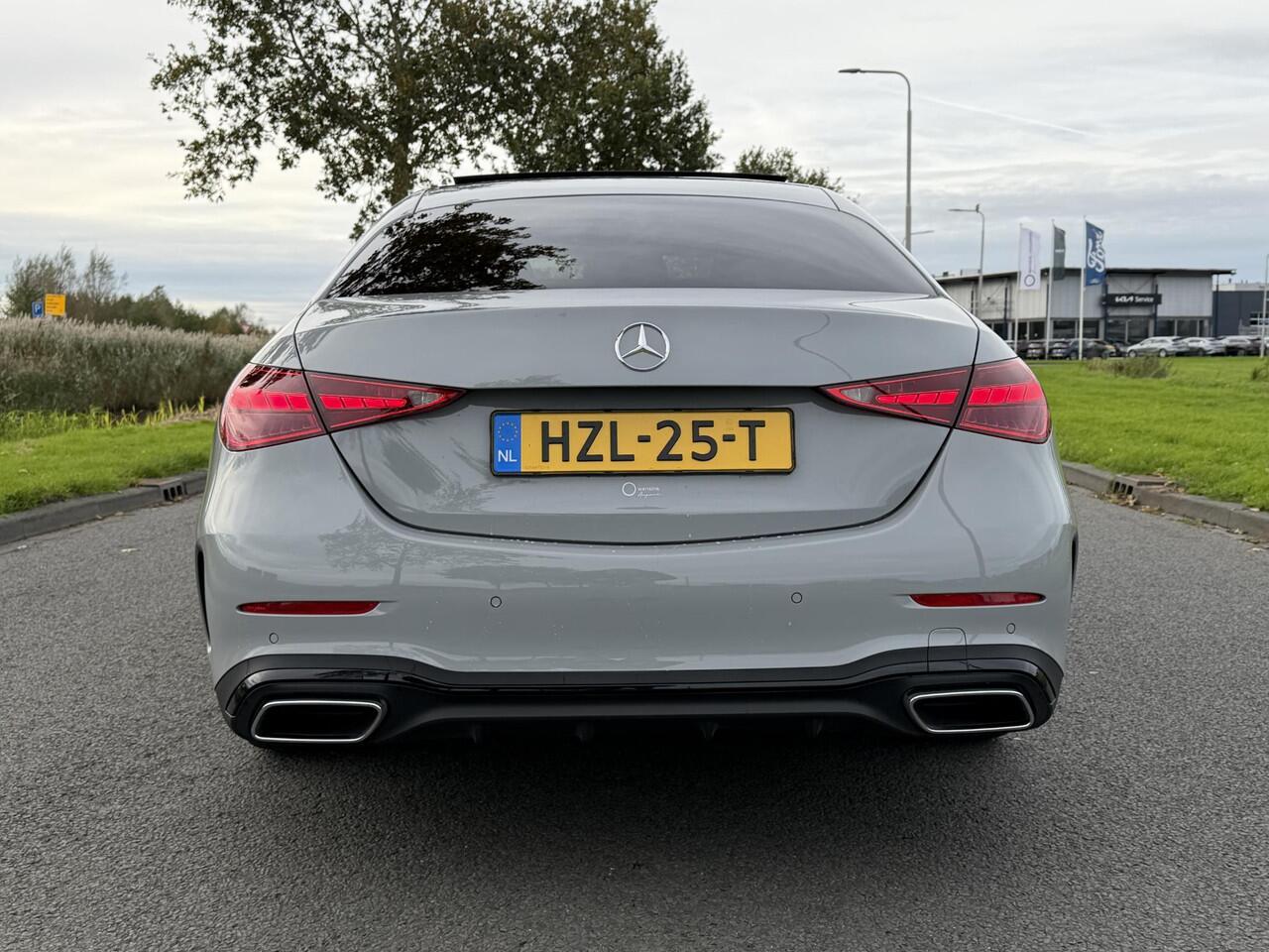 Mercedes-Benz C-KLASSE 180 Business Solution AMG | Panoramadak | Sportstoelen | Digital Light | 360 Camera | DAB | Ele.wegklapbare Trekhaak | Sfeerverlichting | Nightpakket | Spiegelpakket | Apple Carplay/Android Auto |