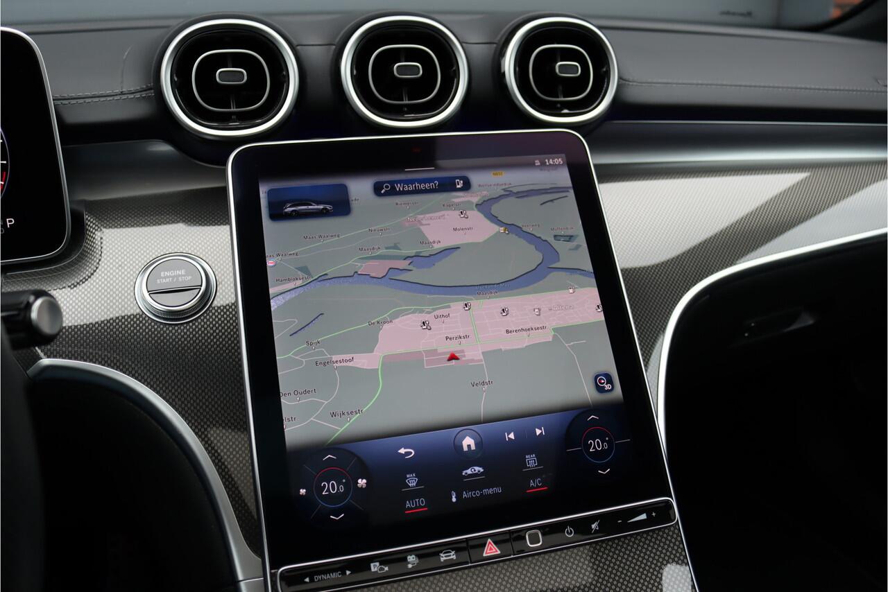 Mercedes-Benz C-KLASSE Estate 300 e AMG Line Aut9 | Distronic | Trekhaak | Panoramadak | Verwarmd Stuurwiel | Keyless Go | Surround Camera | High Perf. LED |