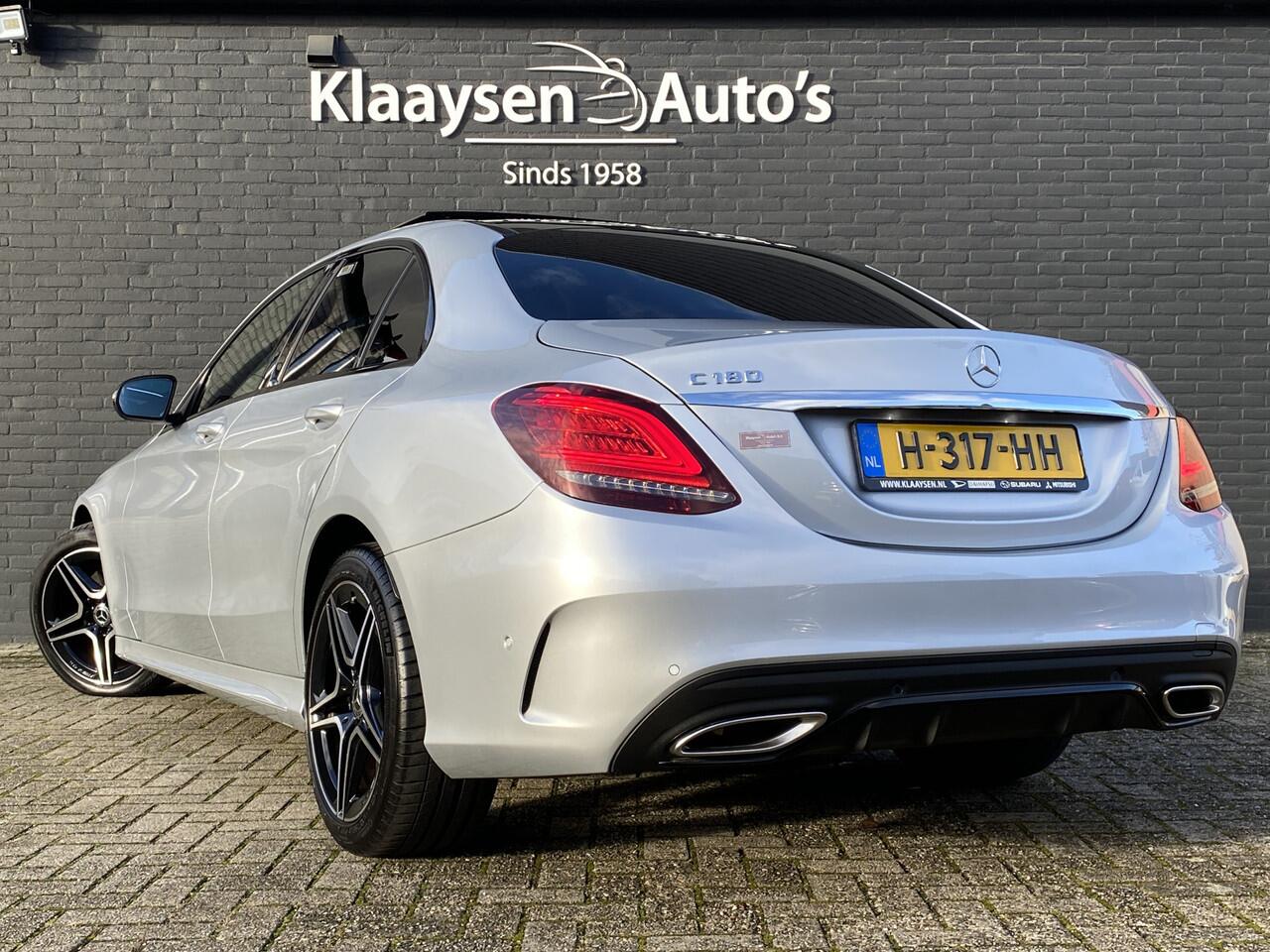 Mercedes-Benz C-KLASSE 180 Business Solution AMG AUT. | dealer onderhouden | panoramadak | night pakket | navigatie | NL auto