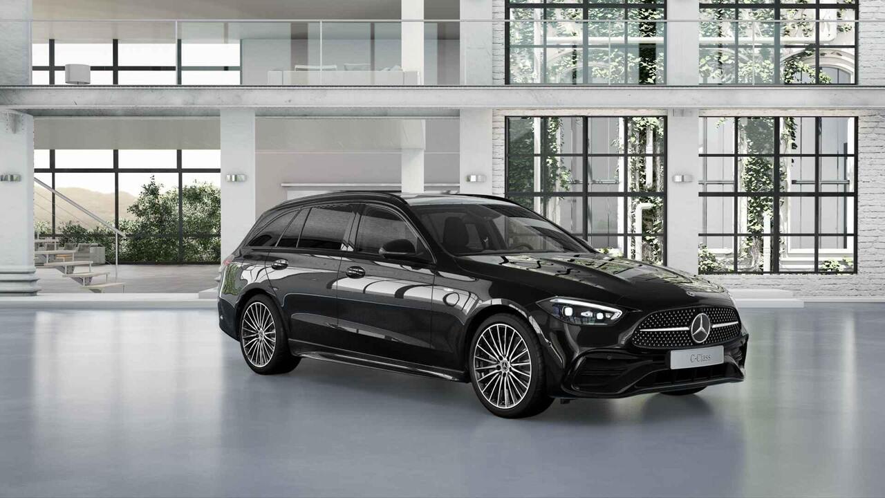 Mercedes-Benz C-KLASSE Estate 300e Business Solution AMG | Panoramadak | Elek. Uitklapbare Trekhaak | Burmester | Rijassistentiepakket Plus | Digital Light | Nightpakket | Apple Carplay/Android Auto |