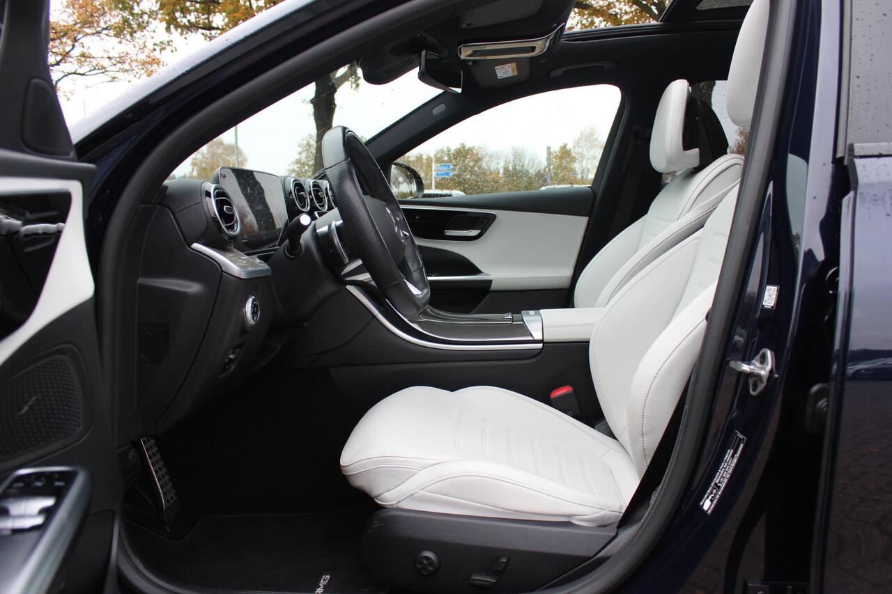 Mercedes-Benz C-KLASSE Estate 300 e AMG Line / Panoramadak / Camera / Ivoor Leder / LED / 18'' / CarPlay / DAB / Stoelverwarming / Cruise Control