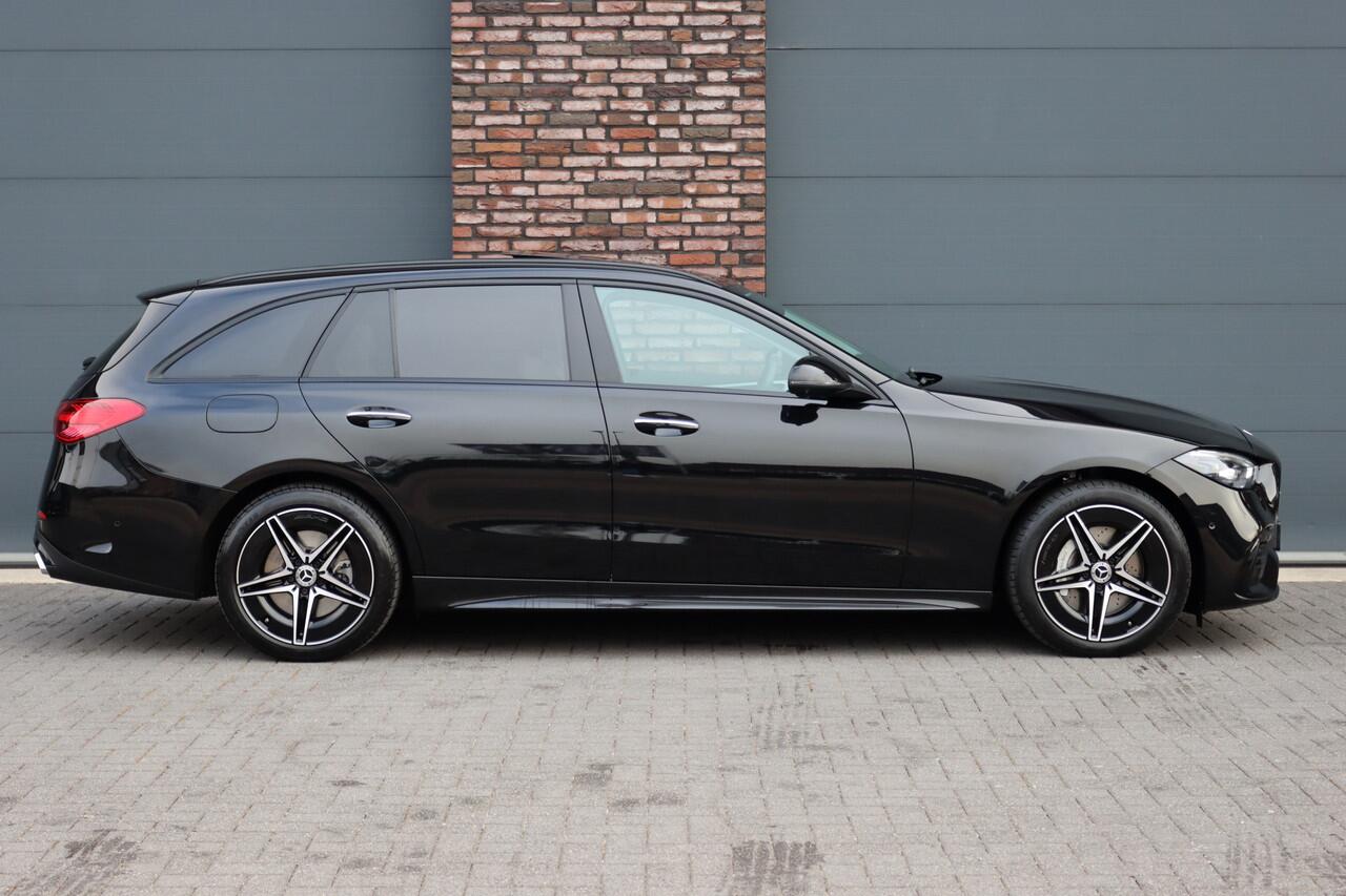 Mercedes-Benz C-KLASSE Estate 300 e AMG Line Aut9 | Panoramadak | Distronic | Trekhaak | Burmester | Memory | Verwarmd Stuurwiel | Digital Light | HUD | Augmented Reality |