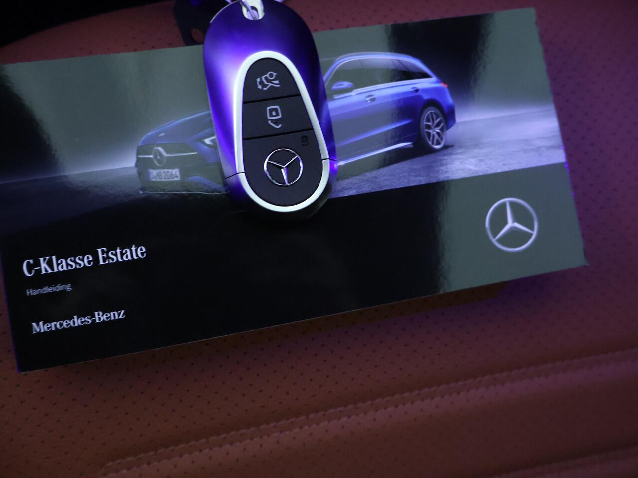 Mercedes-Benz C-KLASSE Estate 180 Business Solution AMG | Trekhaak | Nightpakket | Parkeerpakket met 360°-camera | KEYLESS GO | Dodehoekassistent | Antidiefstalpakket GUARD 360° Plus | EASY PACK achterklep | USB-pakket | Memorypakket |