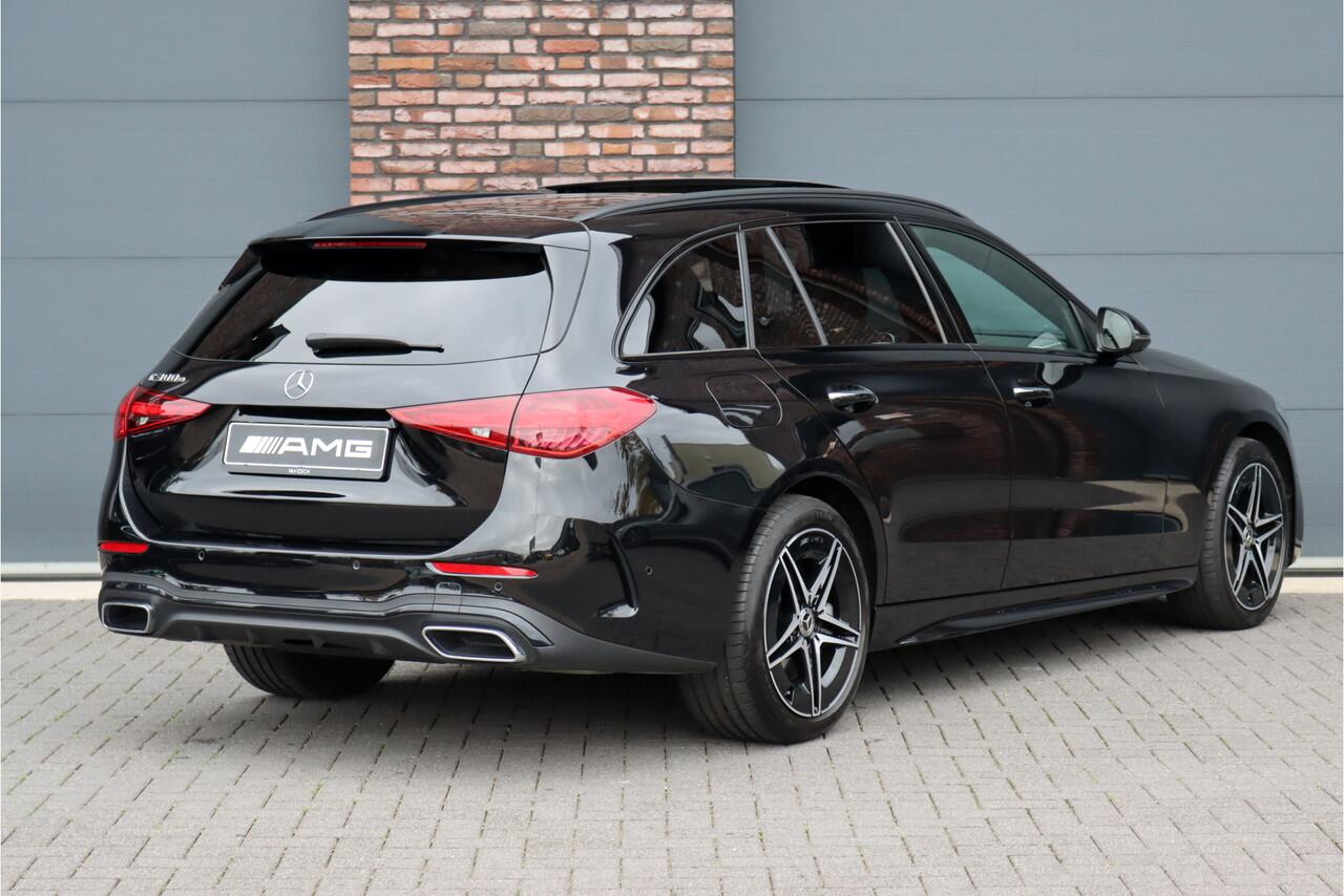 Mercedes-Benz C-KLASSE Estate 300 e AMG Line Aut9 | Distronic | Trekhaak | Panoramadak | Verwarmd Stuurwiel | Keyless Go | Surround Camera | High Perf. LED |