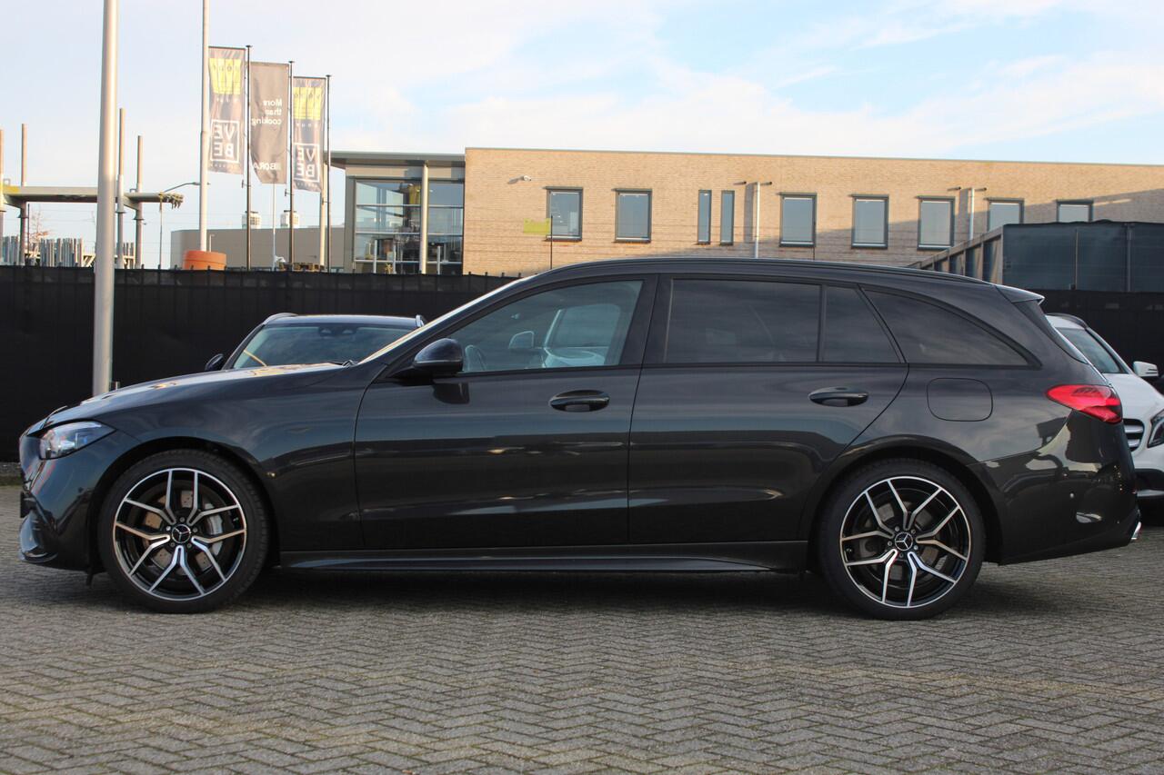 Mercedes-Benz C-KLASSE Estate 300e AMG Line NIGHT PAKKET DISTRONIC SFEER CARPLAY CAMERA MULTIBEAM 19''
