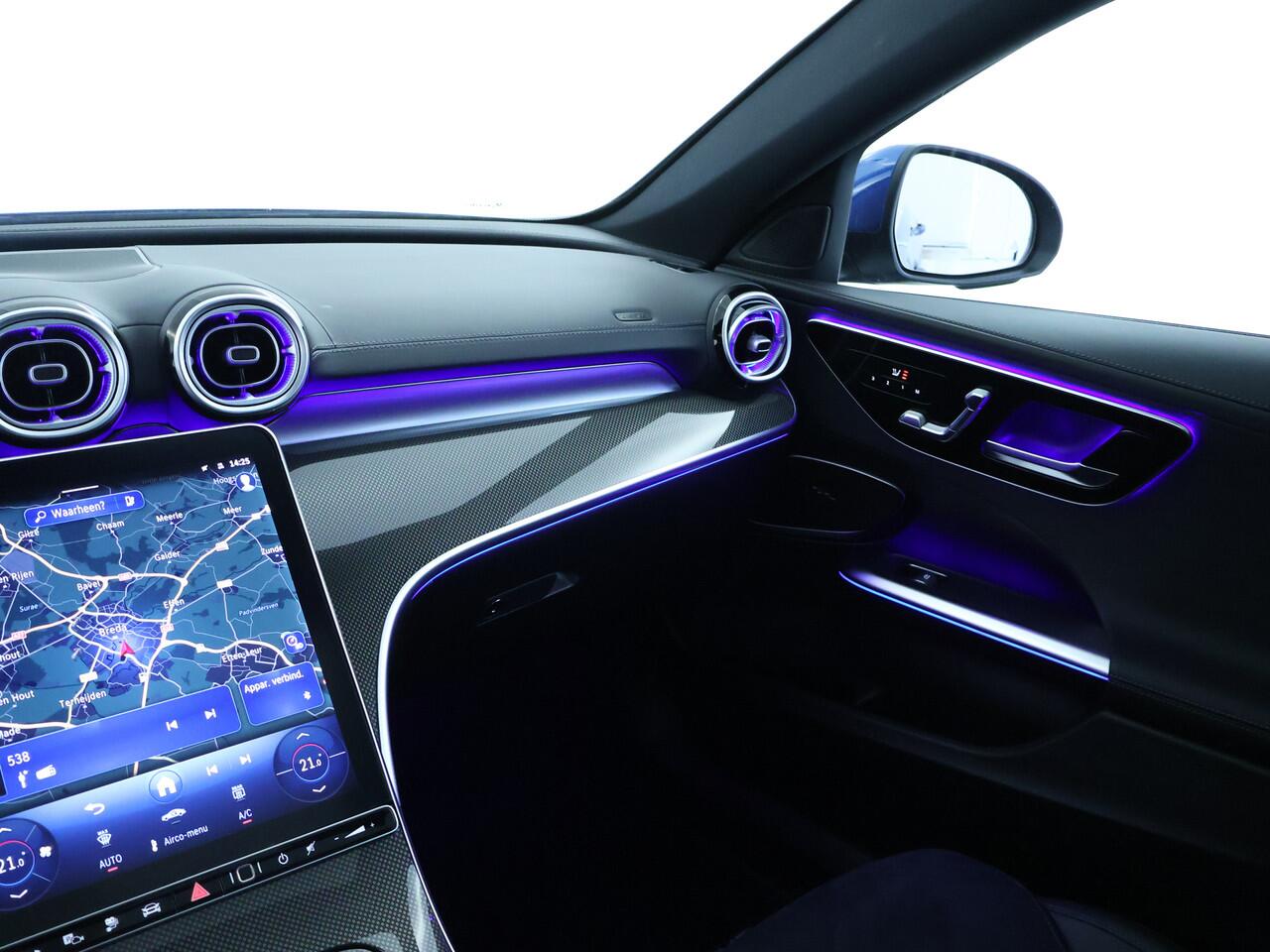 Mercedes-Benz C-KLASSE Estate 300 e AMG Plug-In Hybride Edition AMG-Line | Panorama Schuif-Kanteldak | Alarm Klasse 3 |360° camera | Stuur en Stoelverwarming. Inclusief 24 maanden Mercedes-Benz Certified garantie voor Europa.