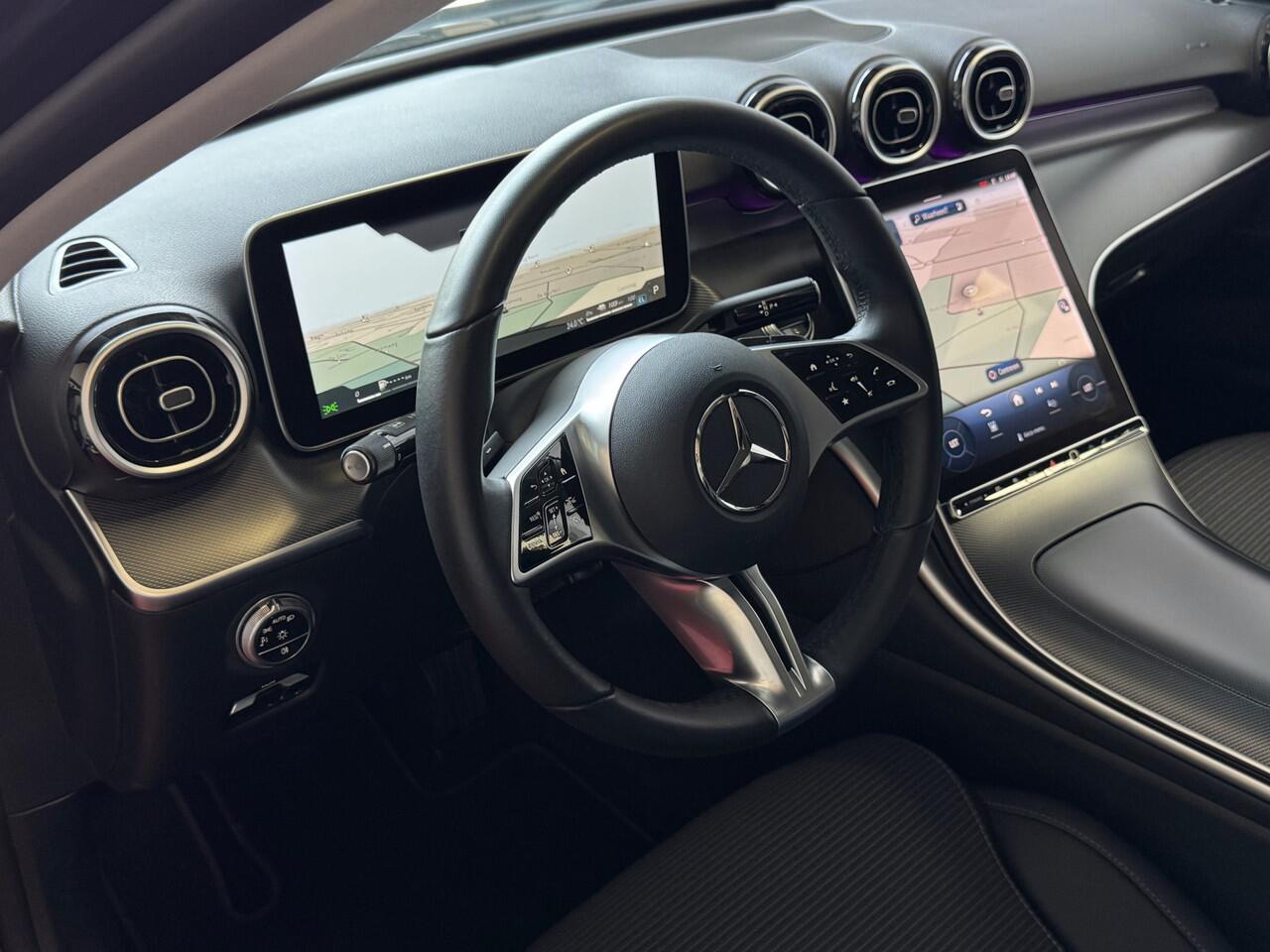 Mercedes-Benz C-KLASSE 300e 313PK PHEV 12/2024 AVANTGARDE TREKHAAK DISTRONIC CAMERA ELEK/STOEL/VERWARMD 12/2024 PHEV PLUG IN HYBRIDE phev