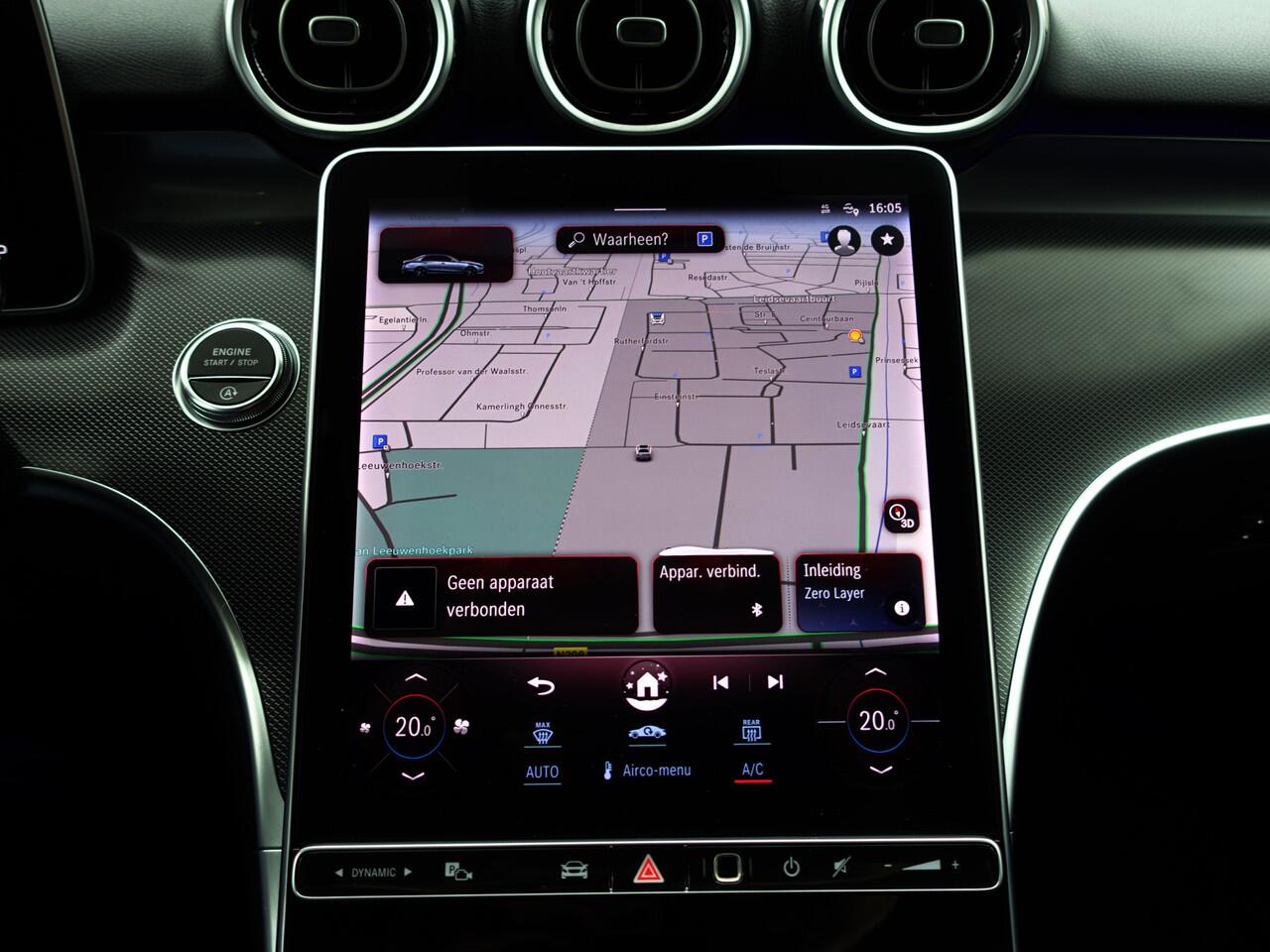 Mercedes-Benz C-KLASSE 200 AMG Night Edition Aut- Sfeerverlichting, Camera, Xenon Led, Carplay, Lane Assist, Park Assist