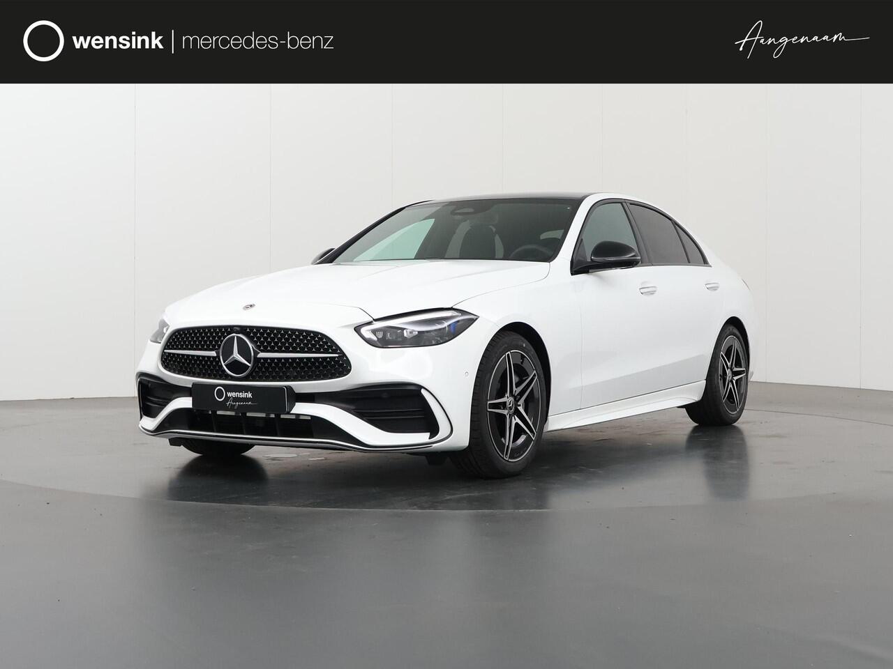 Mercedes-Benz C-KLASSE 180 Business Solution AMG | AMG line Plus | Panoramaschuifdak | Nightpakket | 360 Camera | Head-Up Display |