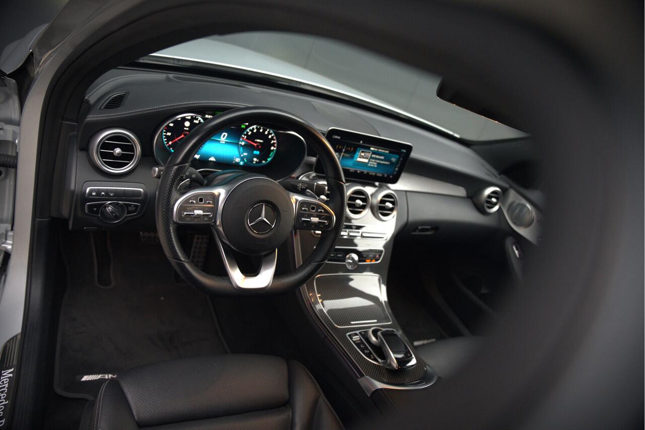 Mercedes-Benz C-KLASSE Estate 300 e Business Solution AMG | Burmester | Carbon | Memory Seats | Keyless | Ambiance Verlichting | 360 Camera | Stoelverwarming | Massage | Adaptive Cruise Control | LED | Head-Up Display | Apple Carplay | Trekhaak | HU