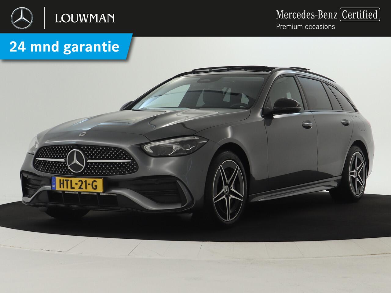 Mercedes-Benz C-KLASSE Estate 300 e AMG Plug-In Hybride | AMG Line Advanced Plus | Night Pakket | Trekhaak | Panorama Schuif-Kanteldak | Inclusief 24 maanden Mercedes-Benz Certified garantie voor Europa.