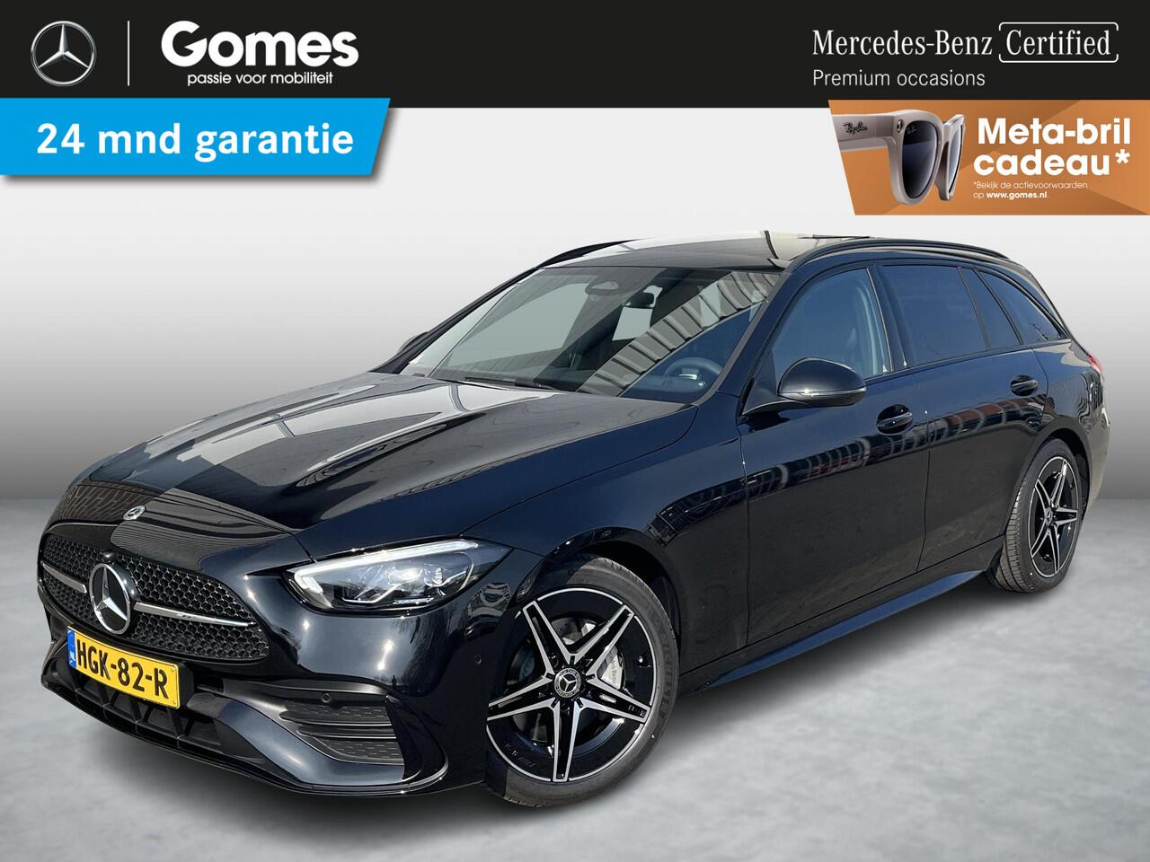 Mercedes-Benz C-KLASSE Estate 180 Star Edition AMG | Night Pakket | Panoramadak | Trekhaak | Burmester 3D Surround Sound | Elektrisch Verstelbare Stoelen + Memory | Apple CarPlay | Android Auto | Dodehoekassistent | Sfeerverlichting | Stoelverwarming
