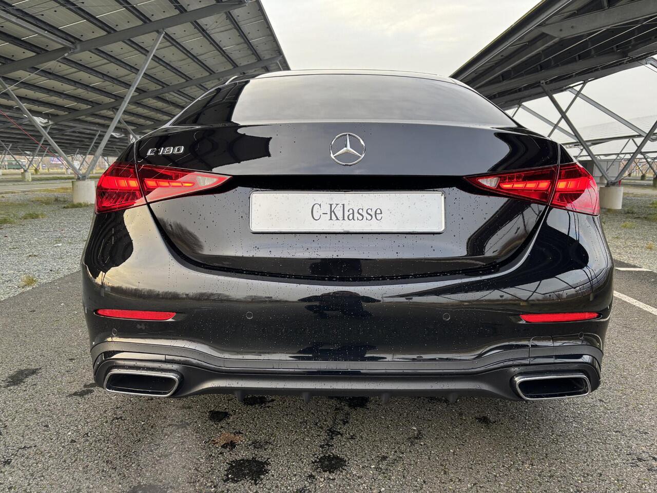 Mercedes-Benz C-KLASSE 180 Star Edition AMG Line | Night | Panoramadak | Burmester | Memory stoelen | Sfeerverlichting | Parkeercamera |