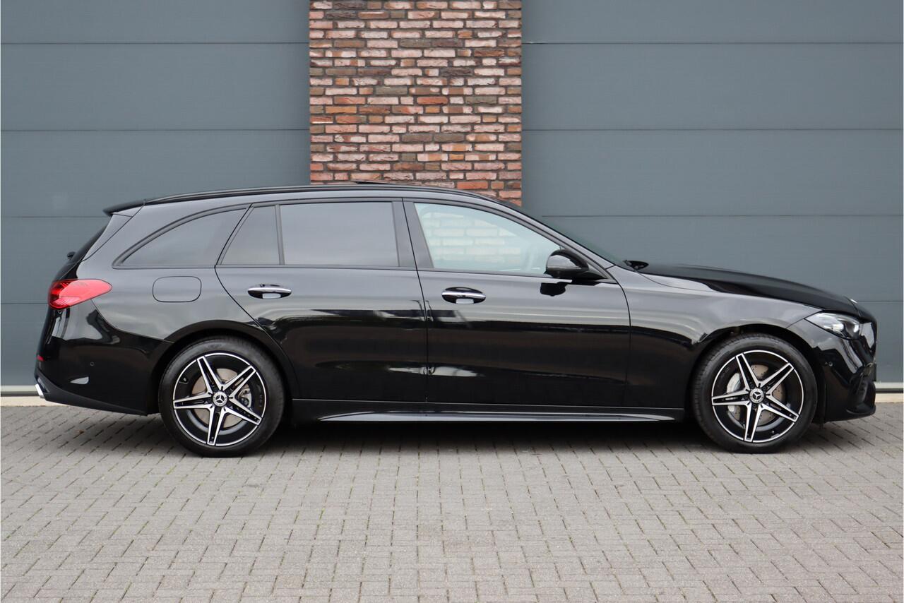 Mercedes-Benz C-KLASSE Estate 300 e AMG Line Aut9 | Distronic | Trekhaak | Panoramadak | Verwarmd Stuurwiel | Keyless Go | Surround Camera | High Perf. LED |