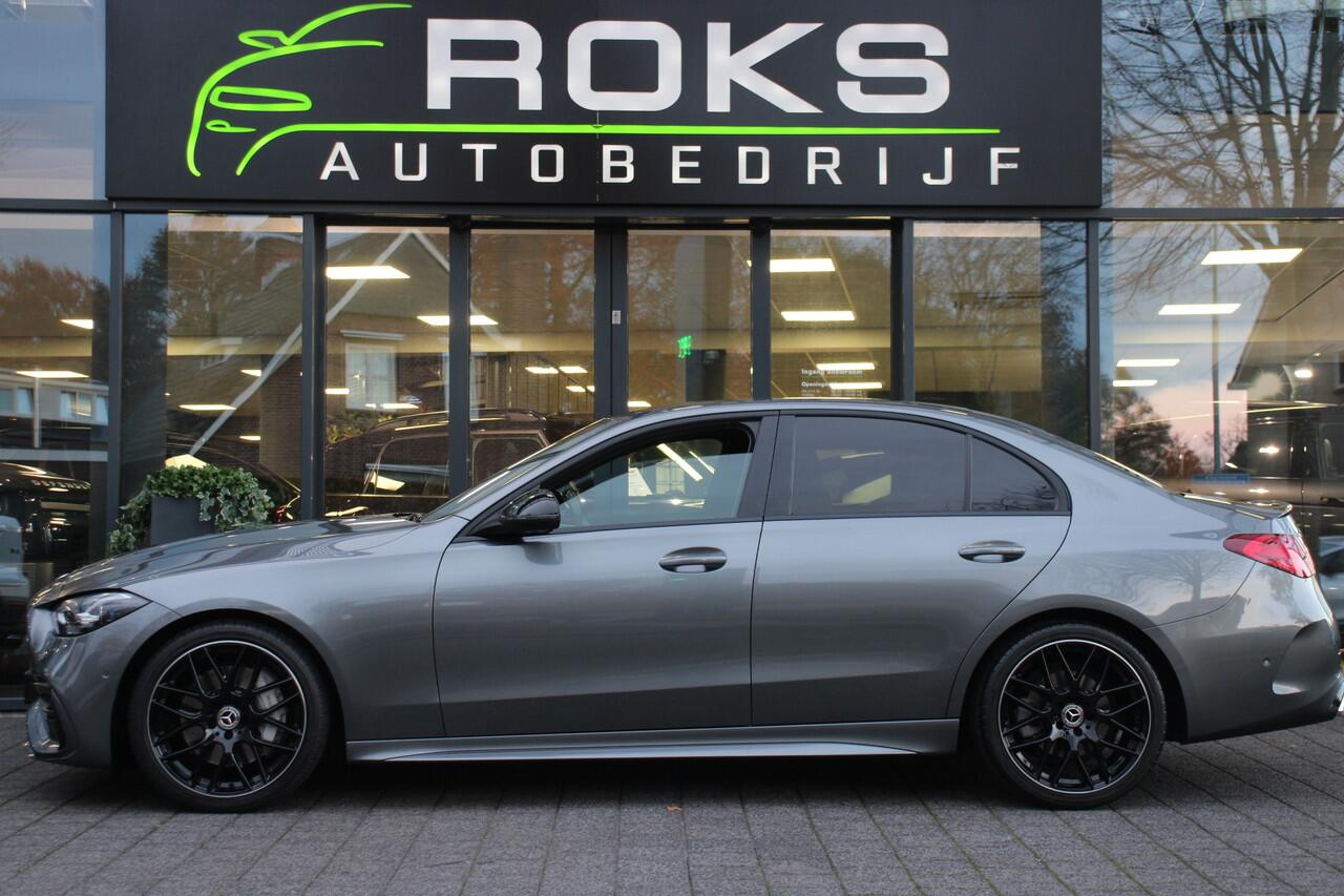 Mercedes-Benz C-KLASSE 200 AMG Line Night Pakket/Navi/Camera/Burmester/Sfeerverlichting/Mbux/H-leder/19Inch