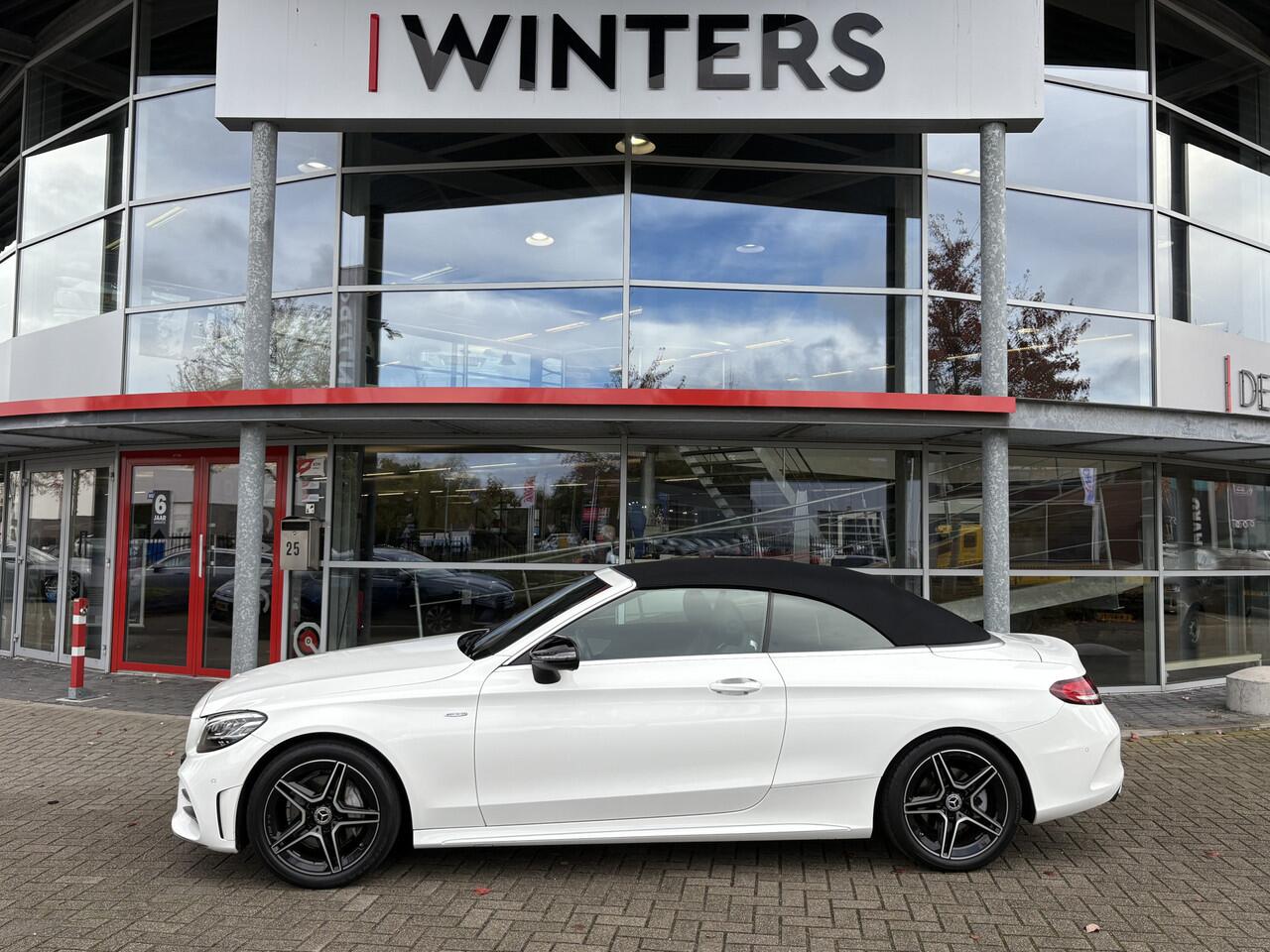 Mercedes-Benz C-KLASSE Cabrio 200 AMG Premium Plus Pack Stoelverwarming | Massagestoelen | Burmester | Leder-alcantara | Navi | Camera