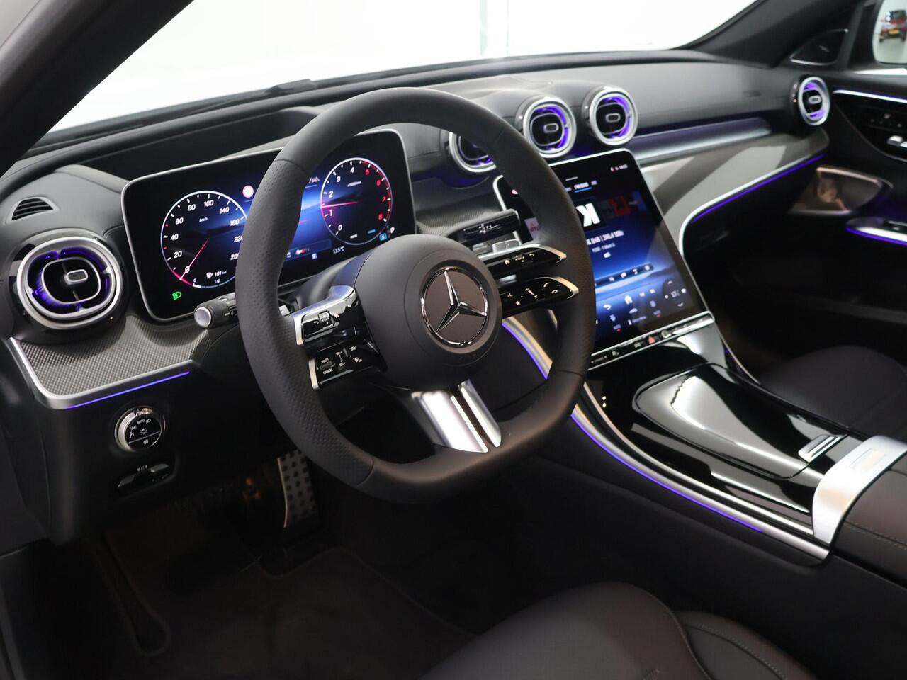 Mercedes-Benz C-KLASSE 180 Business Solution AMG | AMG line Plus | Panoramaschuifdak | Nightpakket | 360 Camera | Head-Up Display |