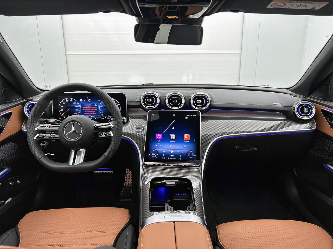 Mercedes-Benz C-KLASSE 300 e Business Solution AMG | Trekhaak | Comfortpakket Plus | Middenconsole metaalstructuur | Nightpakket | Smartphone integratie | Antidiefstalpakket GUARD 360° Plus | Memorypakket | 360° camera |
