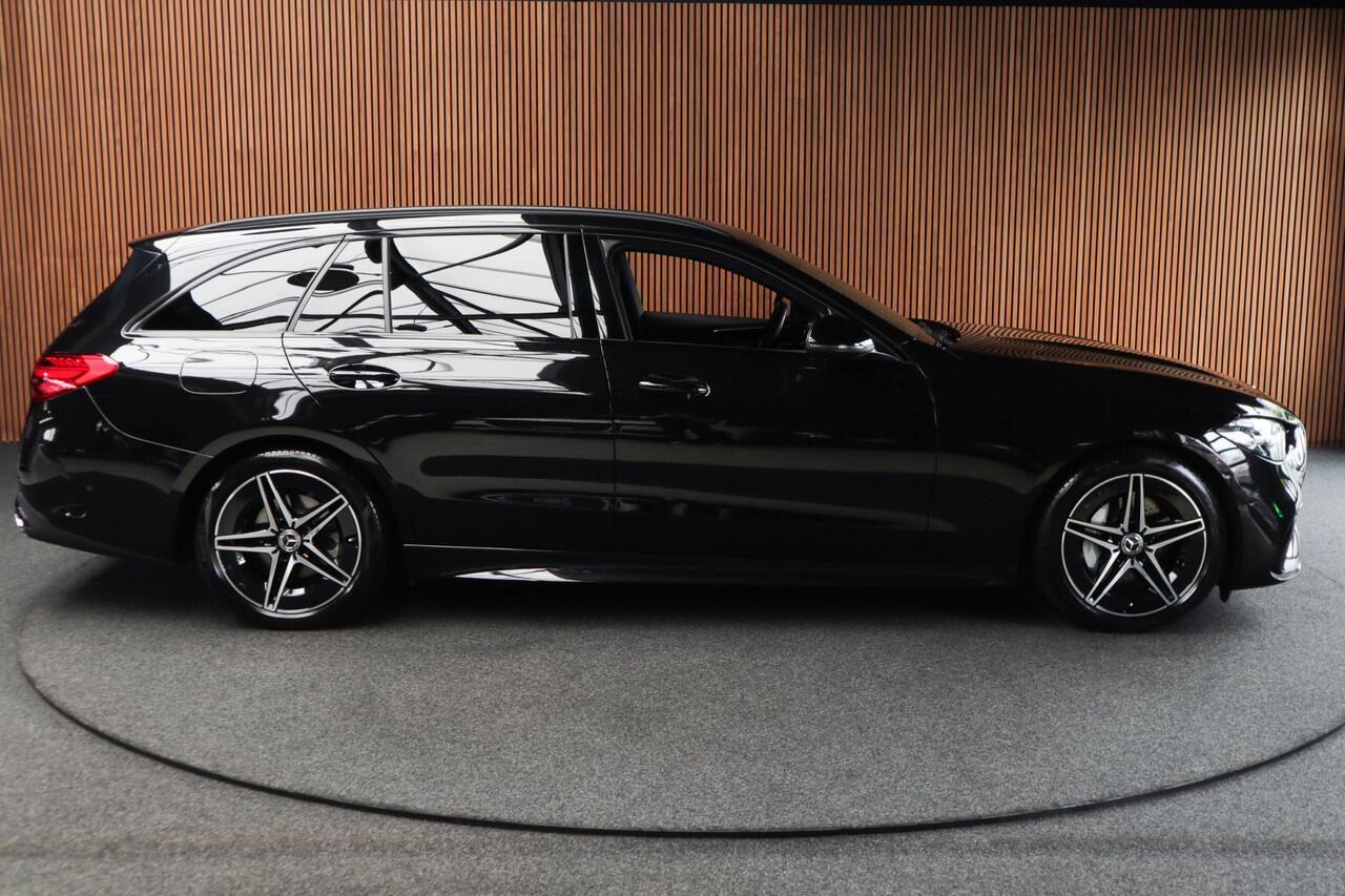 Mercedes-Benz C-KLASSE Estate 180 AMG Line Navi Leer Camera Nightpack PTS Ambient Elekt. achterklep PTS LM velgen BTW auto!