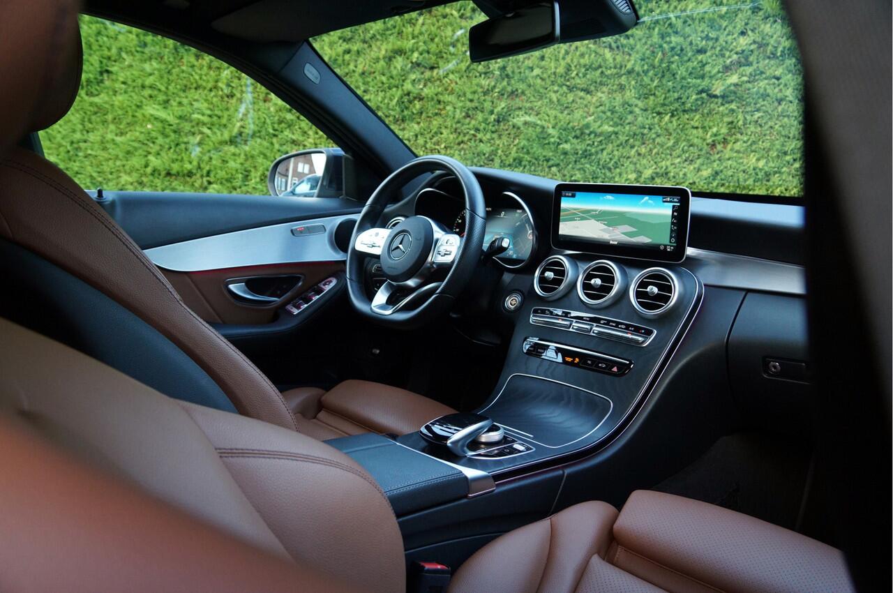 Mercedes-Benz C-KLASSE C 180 AMG line | Sound Multibeam Panoramadak Bruin leder Artico