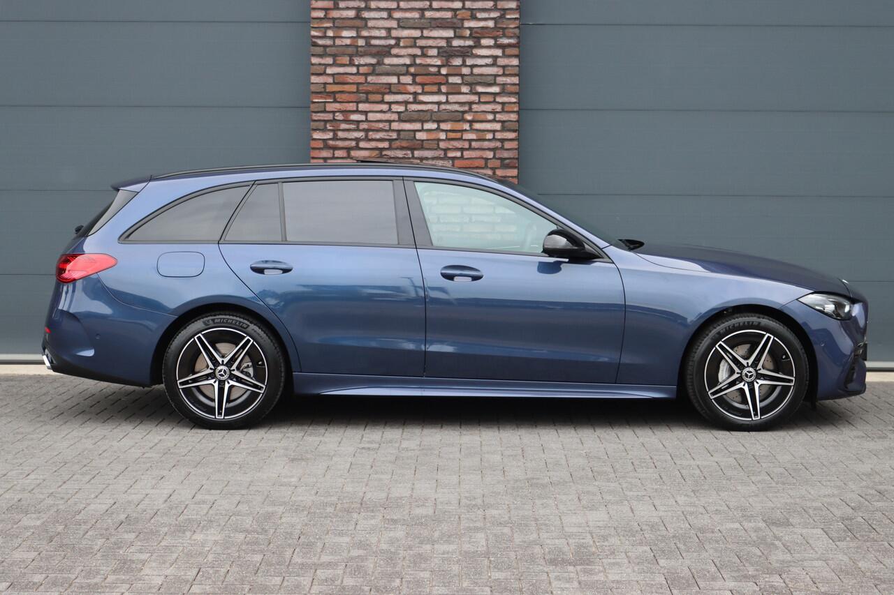 Mercedes-Benz C-KLASSE Estate 300 e Star Edition AMG Line | Panoramadak | Memory | Camera | Trekhaak | High Perf. LED | Nightpakket | Sfeerverlichting Premium | Stoelverwarming | Dodehoekassistent |