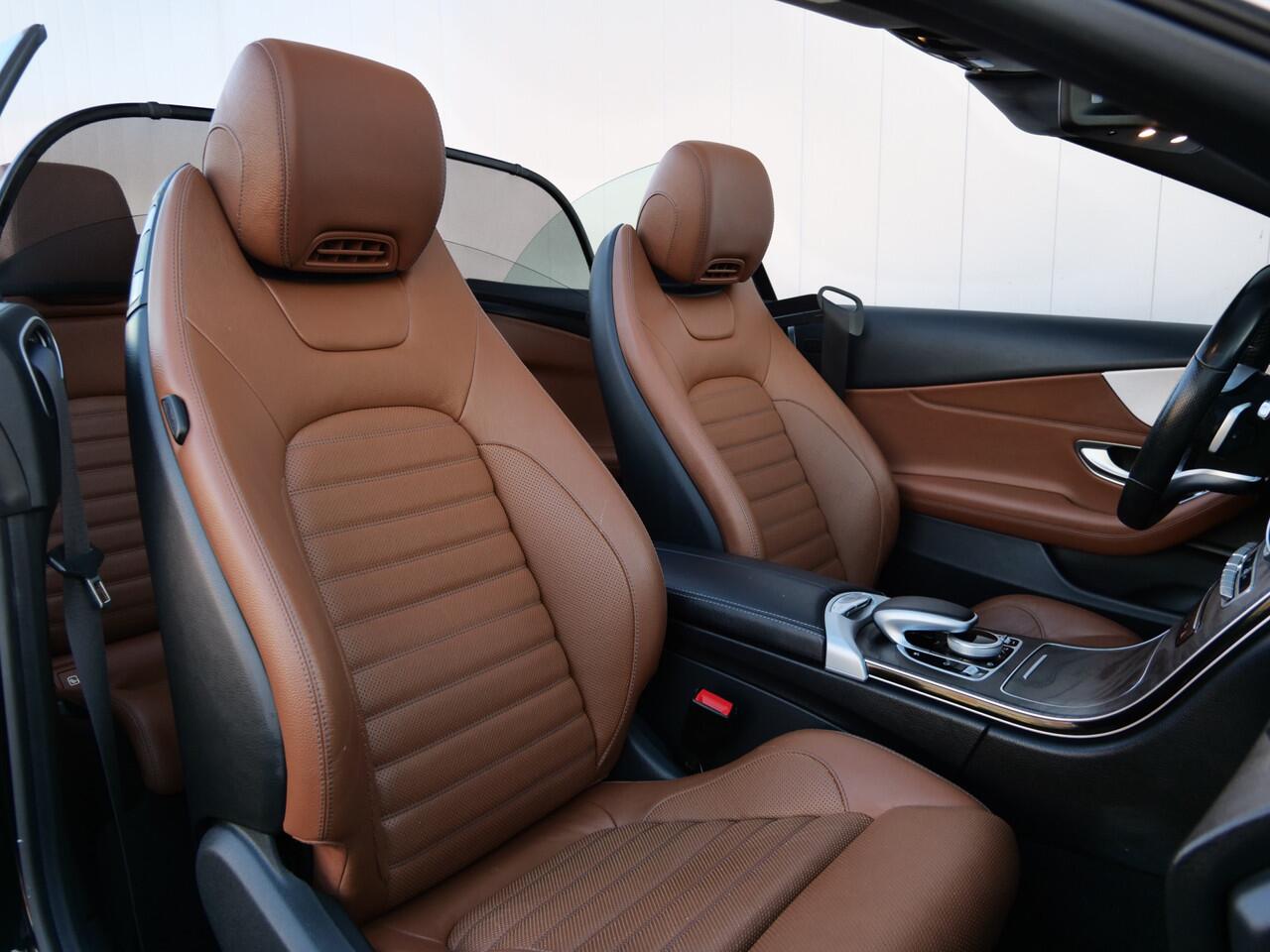 Mercedes-Benz C-KLASSE Cabrio 180 157pk AMG Line Premium Plus Automaat Apple Carplay / Leder / Camera / Windscherm