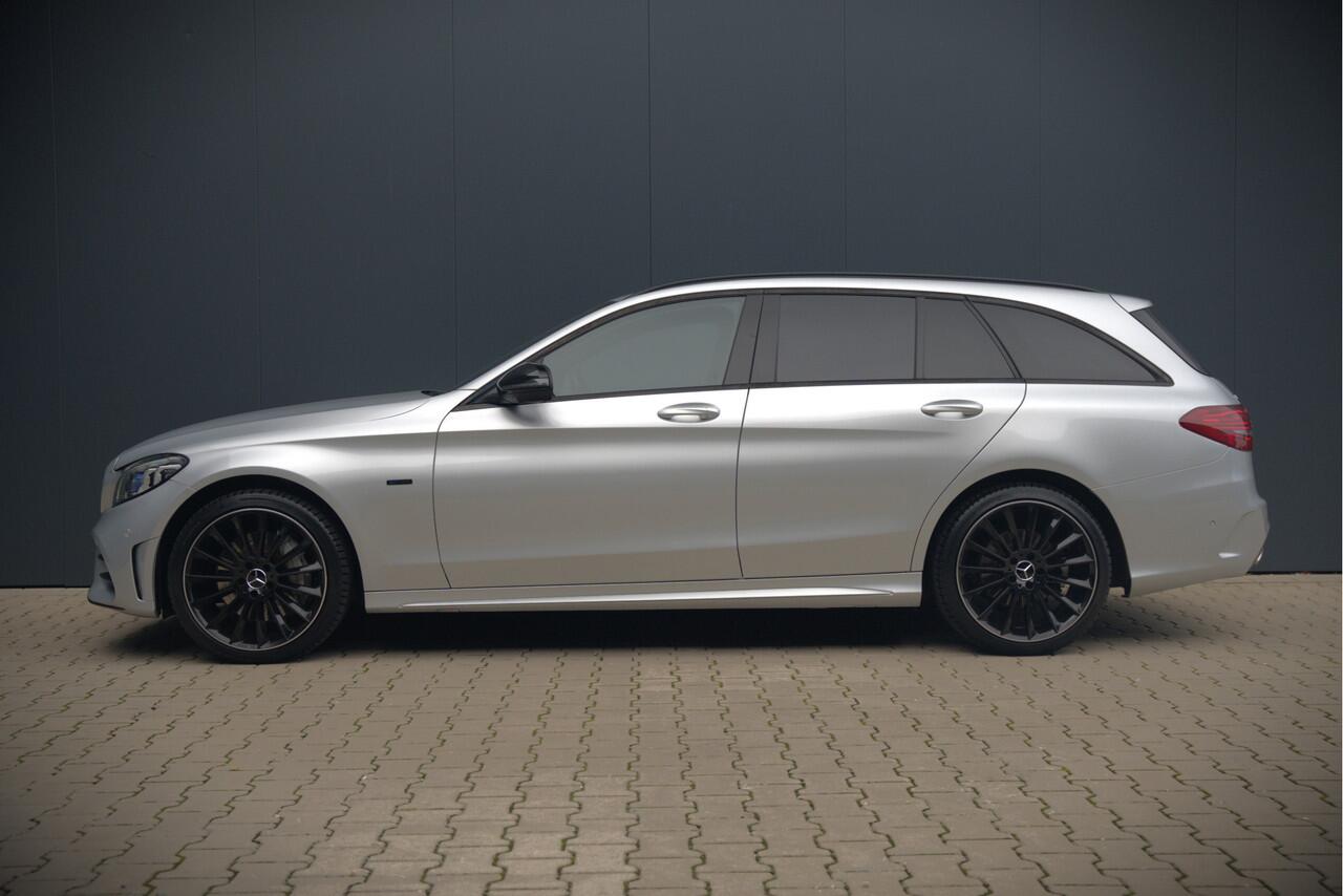 Mercedes-Benz C-KLASSE Estate 300 e Business Solution AMG | Burmester | Carbon | Memory Seats | Keyless | Ambiance Verlichting | 360 Camera | Stoelverwarming | Massage | Adaptive Cruise Control | LED | Head-Up Display | Apple Carplay | Trekhaak | HU