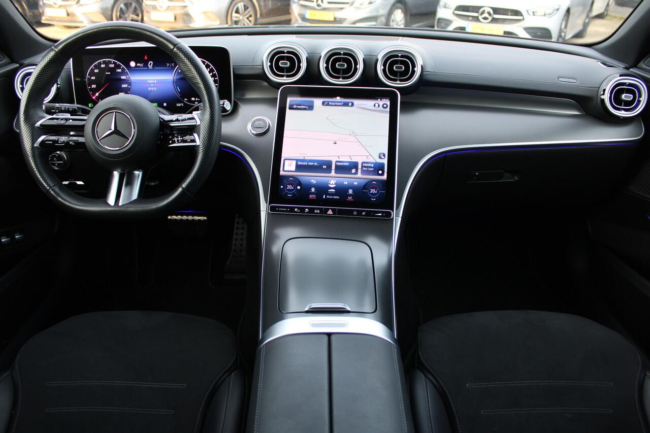 Mercedes-Benz C-KLASSE Estate 300e AMG Line NIGHT PAKKET DISTRONIC SFEER CARPLAY CAMERA MULTIBEAM 19''