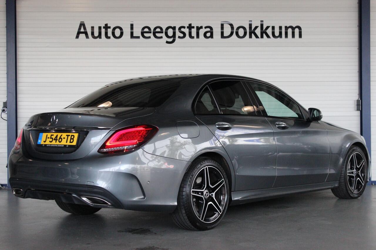 Mercedes-Benz C-KLASSE 180 Business Solution AMG-Line Facelift | Night-pakket | Trekhaak | Carplay | Camera | Virtual Cockpit | Side-Assist | Cruise | 18" LMV | Halfleder | PDC V+A