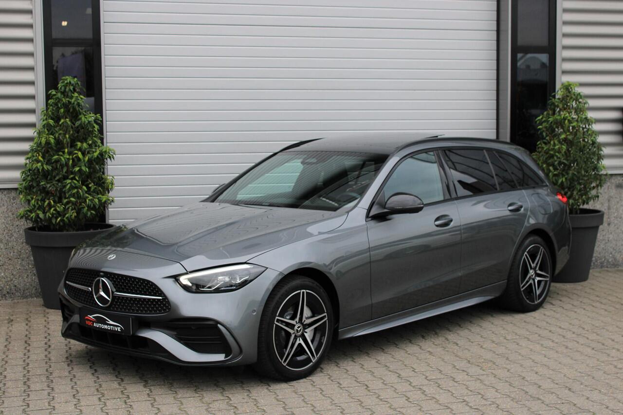 Mercedes-Benz C-KLASSE 300 e AMG Estate Pano | Trekhaak | Dodehoekassistent | Sfeerverlichting | Camera | Carplay | Spiegelpakket