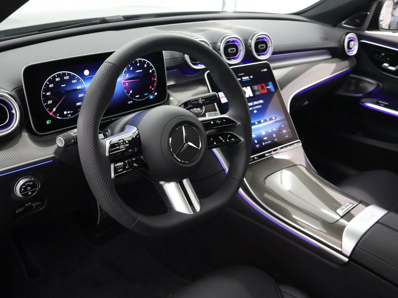 Mercedes-Benz C-KLASSE 180 Star Edition AMG line | Panorama-schuifdak | Sfeerverlichting | Burmester 3D | Achteruitrijcamera | Smartphone-integratie