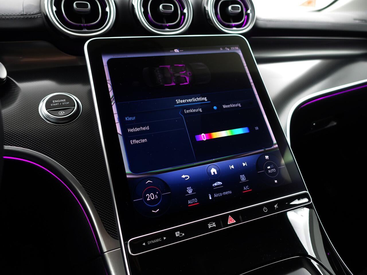 Mercedes-Benz C-KLASSE 180 AMG Edition Aut- Sfeerverlichting, Xenon Led, Camera, Park Assist, Carbon, Keyless,