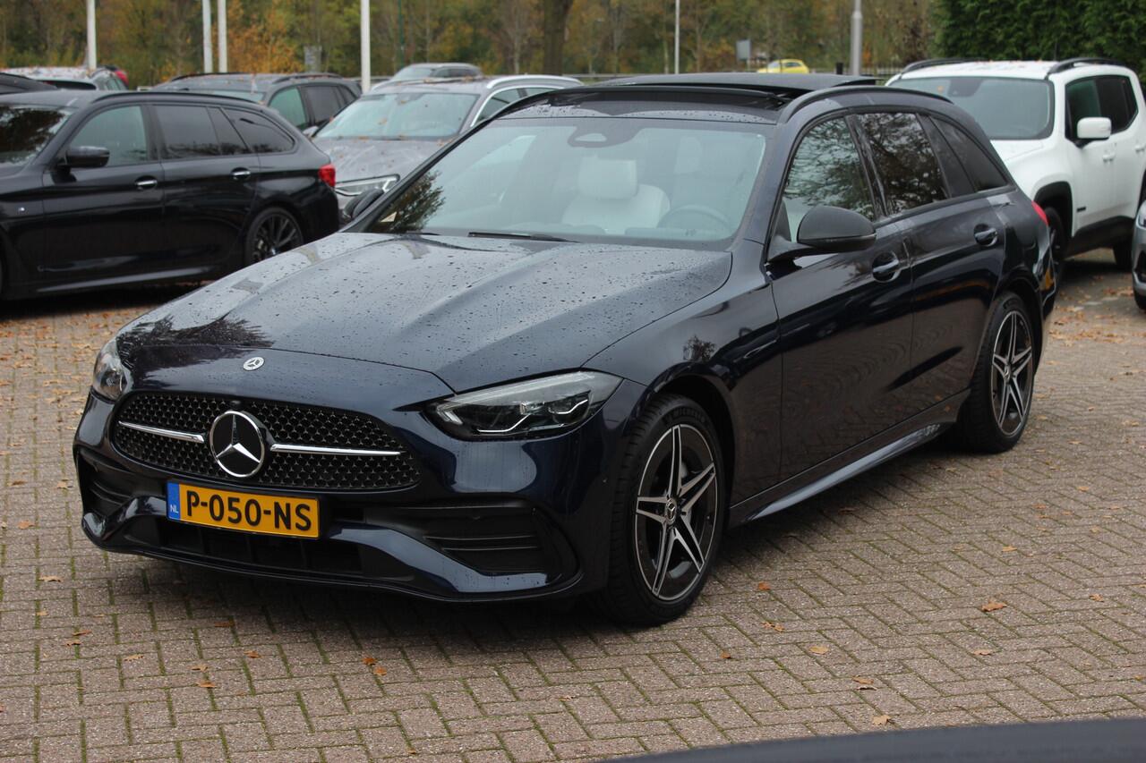 Mercedes-Benz C-KLASSE Estate 300 e AMG Line / Panoramadak / Camera / Ivoor Leder / LED / 18'' / CarPlay / DAB / Stoelverwarming / Cruise Control
