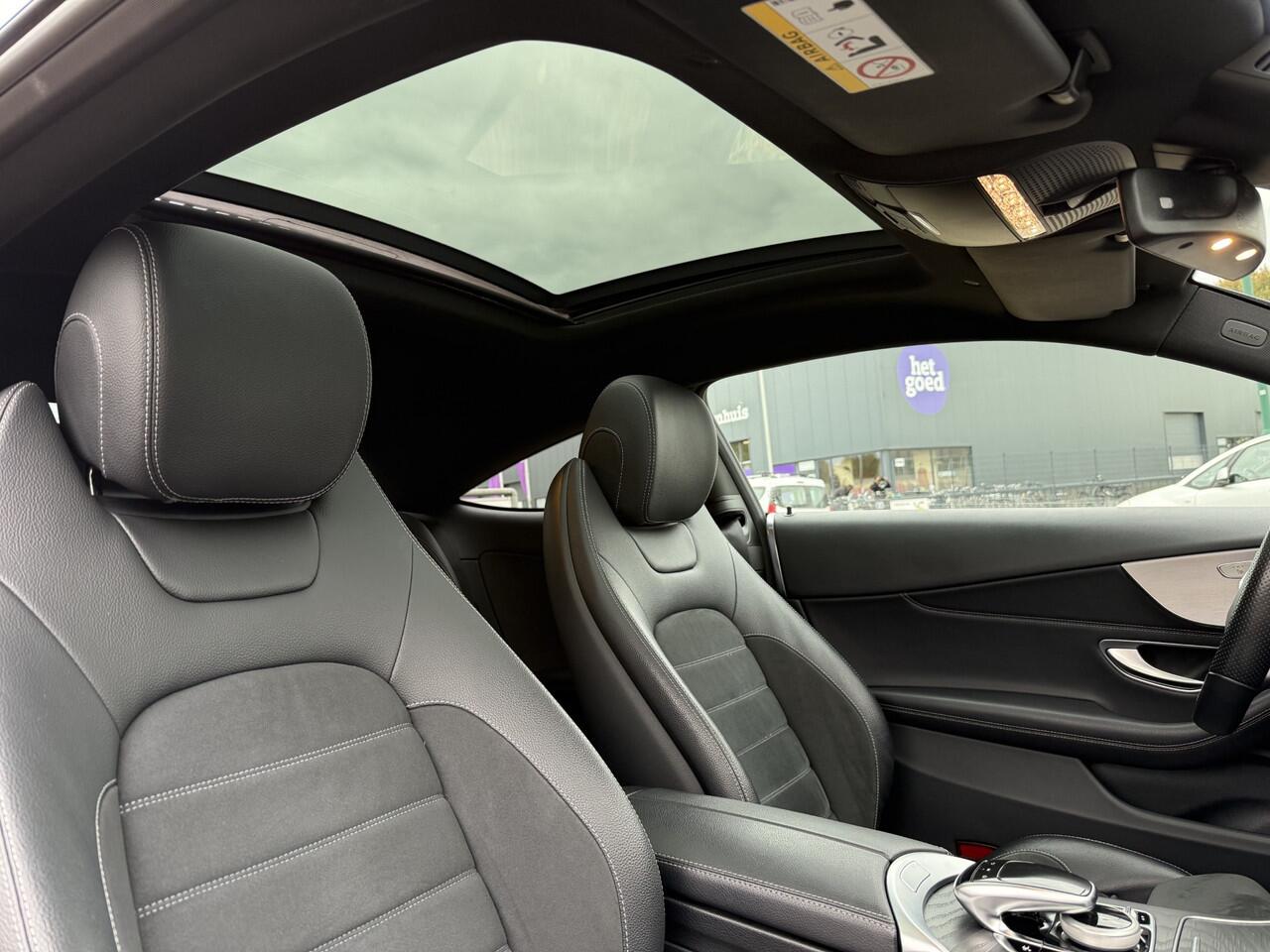 Mercedes-Benz C-KLASSE Coupé 180 Aut. AMG Panodak Keyless Burmester 19" Org. Nederlands