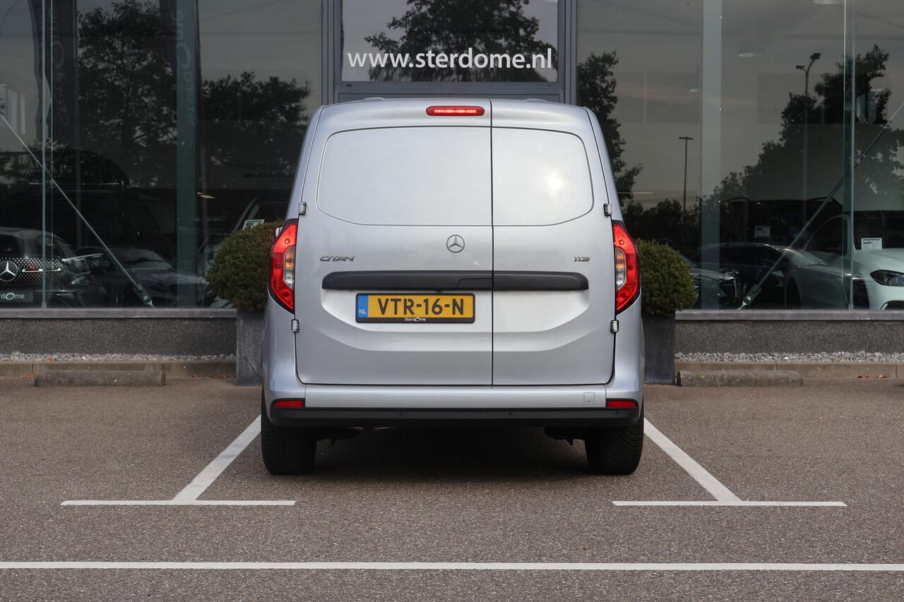 Mercedes-Benz CITAN 113 L1 Pro l Automaat l MBUX l Camera l Airco l Bumpers in kleur l Bluetooth telefonie l Cruise Controle l Navigatie l Tussenschot l Audio en Navigatie l Apple Carplay en Android Auto l PTS Achter l Laadruimte Betimmerd l