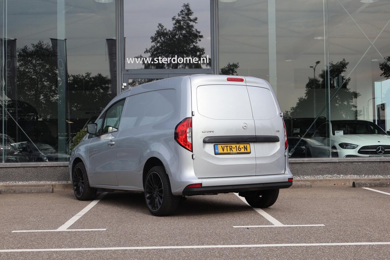Mercedes-Benz CITAN 113 L1 Pro l Automaat l MBUX l Camera l Airco l Bumpers in kleur l Bluetooth telefonie l Cruise Controle l Navigatie l Tussenschot l Audio en Navigatie l Apple Carplay en Android Auto l PTS Achter l Laadruimte Betimmerd l