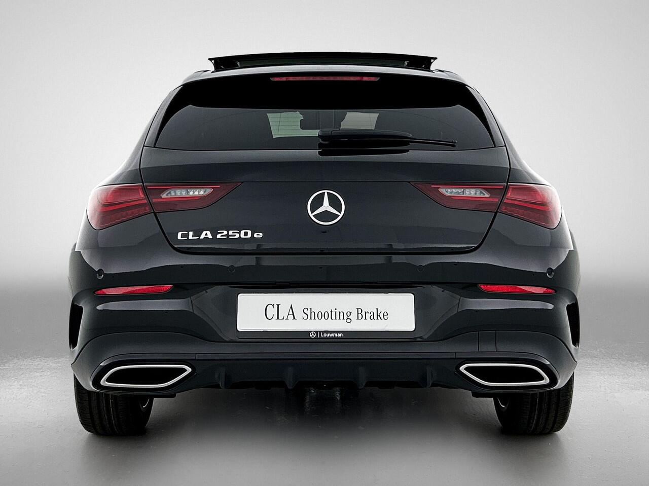 Mercedes-Benz CLA-KLASSE Shooting Brake 250 e Star Edition AMG Line | Nightpakket | KEYLESS-GO | Parkeerpakket met achteruitrijcamera | EASY PACK achterklep | Dodehoekassistent | MULTIBEAM LED | Distronic | Sfeerverlichting | Verwarmde stoelen vooraan |