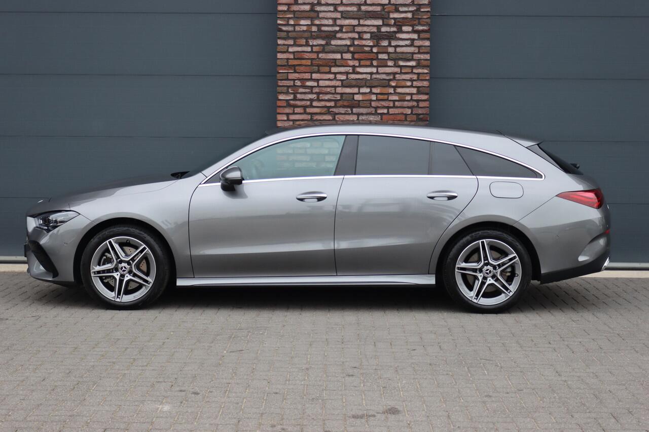 Mercedes-Benz CLA-KLASSE Shooting Brake 250 e AMG Line | Facelift | Distronic | Surround Camera | Verwarmd Stuurwiel | Keyless Go | Sfeerverlichting | Apple Carplay/Android Auto | Multibeam LED |