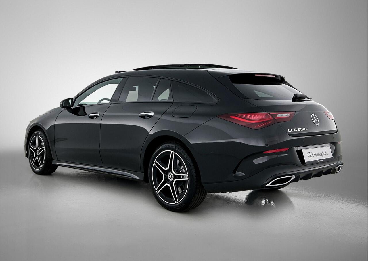 Mercedes-Benz CLA-KLASSE Shooting Brake 250 e Star Edition AMG Line | Nightpakket | KEYLESS-GO | Parkeerpakket met achteruitrijcamera | EASY PACK achterklep | Dodehoekassistent | MULTIBEAM LED | Distronic | Sfeerverlichting | Verwarmde stoelen vooraan |