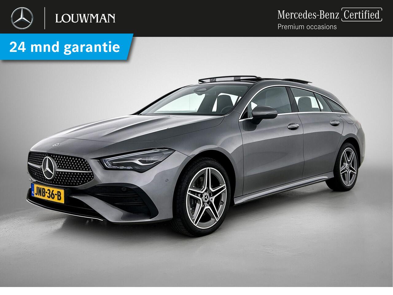 Mercedes-Benz CLA-KLASSE Shooting Brake 250 e AMG Plug-In Hybride | AMG Line | Panoramadak | Trekhaak | Sfeerverlichting | Dodehoek Assist | Stuur en Stoelverwaming. Inclusief 24 maanden MB Certified garantie voor Europa.