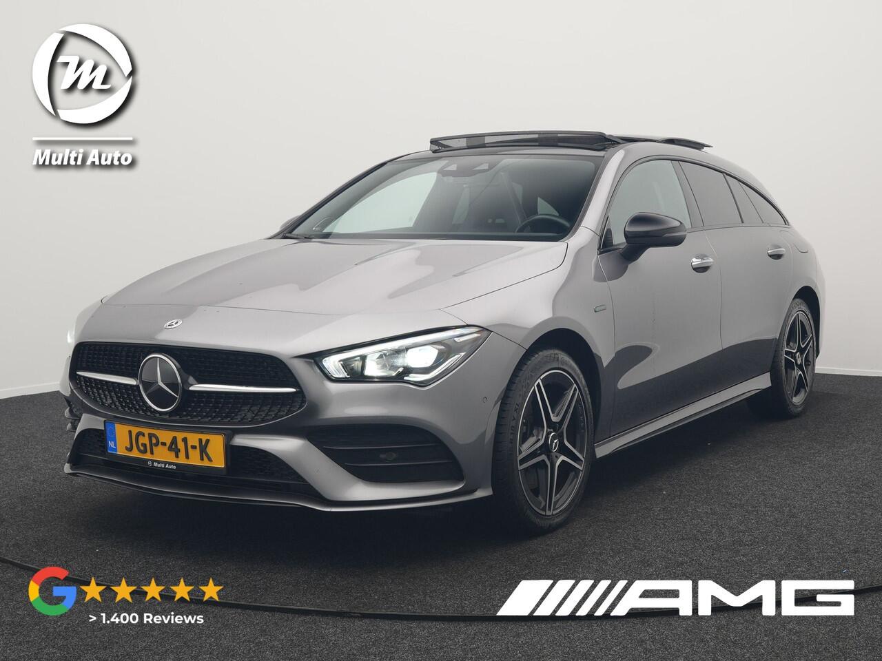 Mercedes-Benz CLA-KLASSE Shooting Brake 250 e AMG Plug In Hybrid 218pk Dealer O.H PHEV | Trekhaak Af Fabriek | Panodak | Burmester Sound | Adaptive Cruise | Alcantara Sportstoelen Verwarmd | Sfeerverlichting | WideScreen | Navigatie |