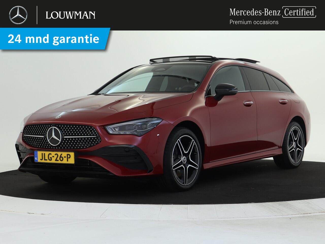 Mercedes-Benz CLA-KLASSE Shooting Brake 250 e AMG Plug-In Hybride | AMG Line | NIght Pakket | Panoramadak | Trekhaak | Multi beam Koplampen | 11kW Laden | Stuur en Stoelverwarming. Inclusief 24 maanden MB Certified garantie voor Europa.
