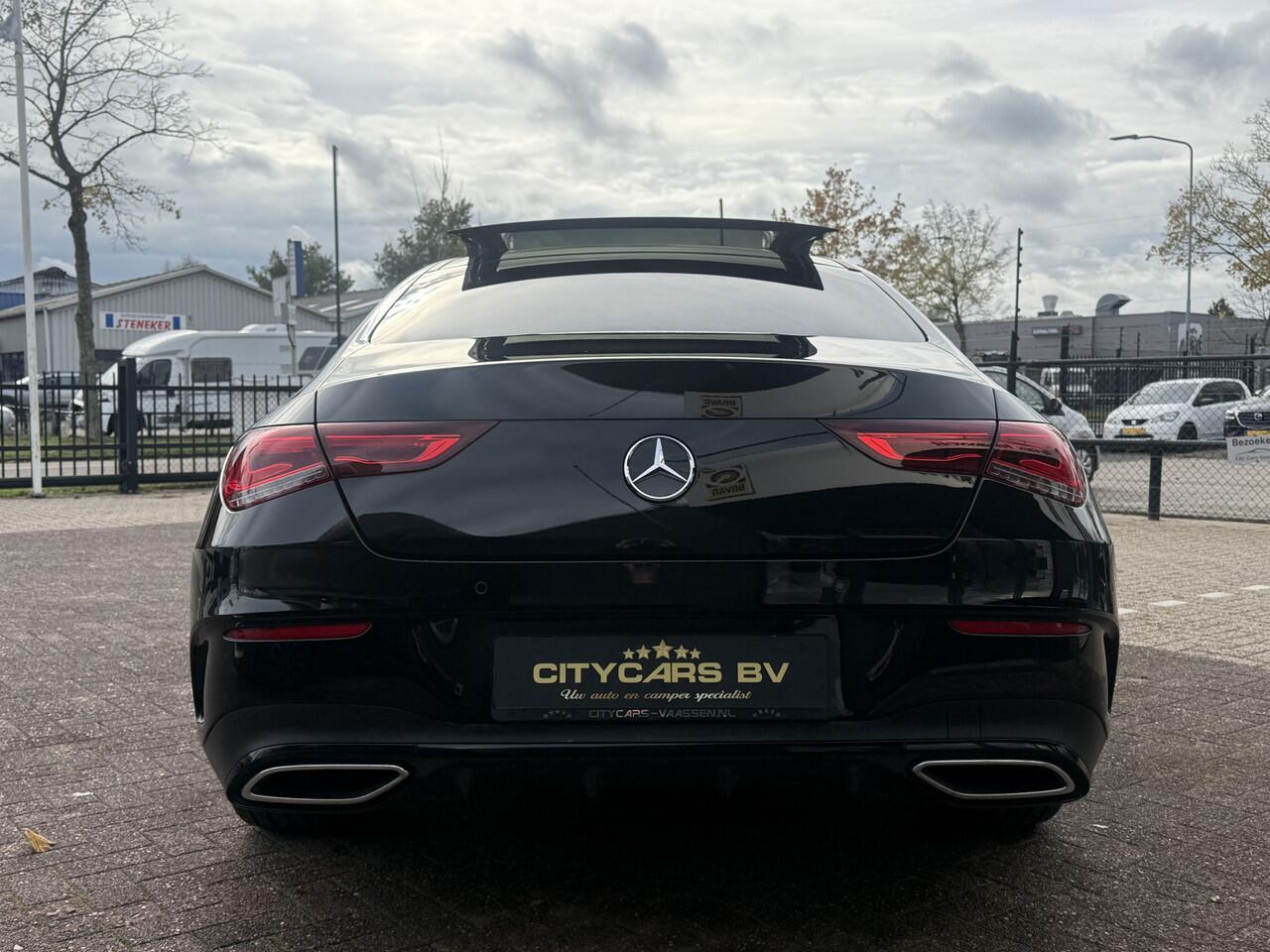 Mercedes-Benz CLA-KLASSE 200 AMG-LINE automaat panodak navi camera climate ctr cruise ctr keyless matrix lmv 18 inch sound dealer onderhouden