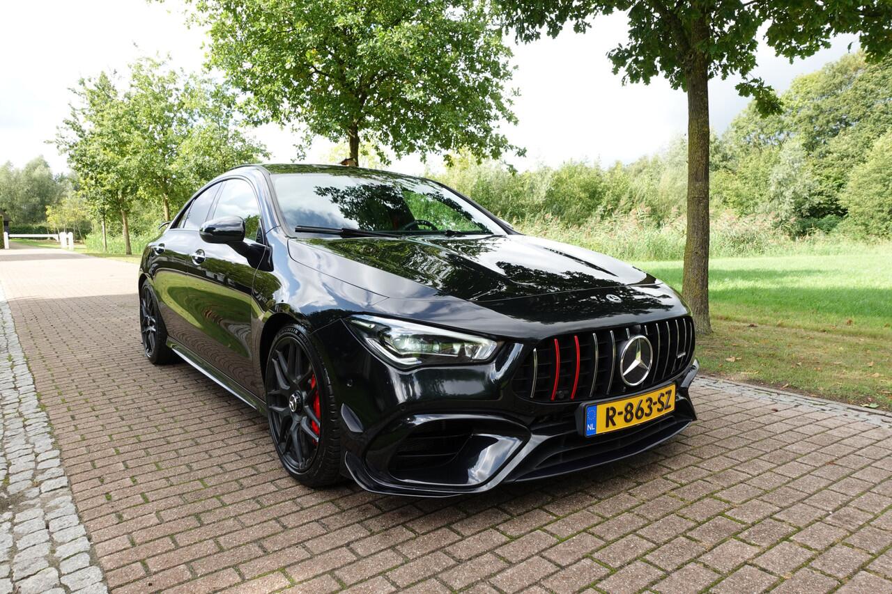 Mercedes-Benz CLA-KLASSE AMG 45 S 4MATIC+ Premium Plus | Burmester | 360° Camera | HUD | Stoelverw. | Stoelventilatie | Memory | Pano | Leder |